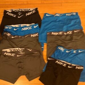 Nike Men's Boxer Briefs - Black, Blue, and Gray